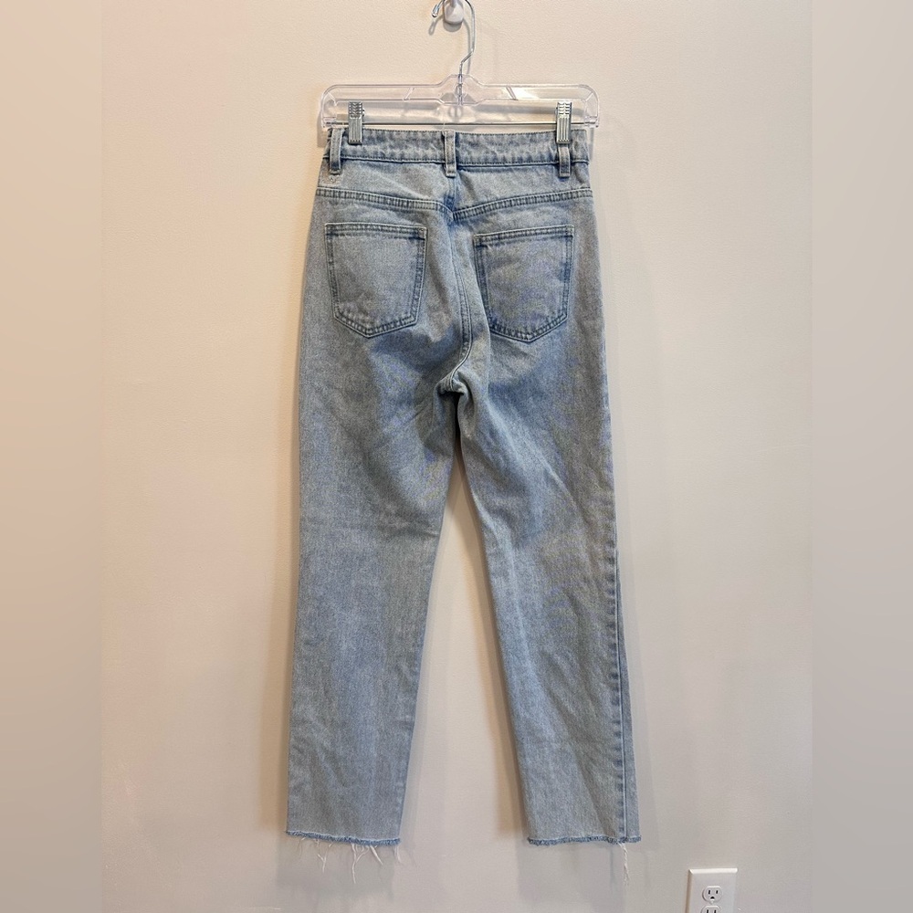 Superdown Straight Leg Light Wash Jeans Sz 25 - Picture 3 of 10
